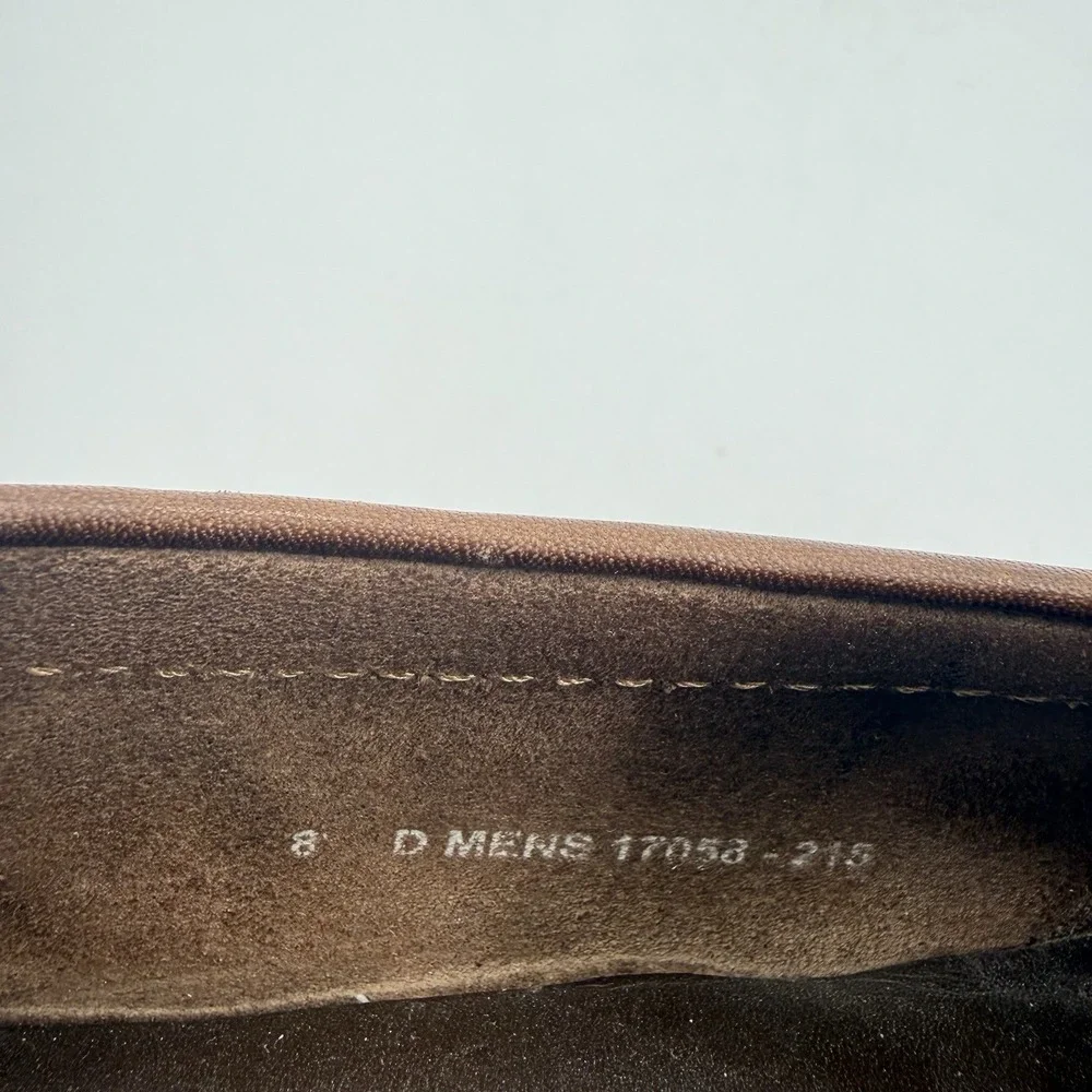 Florsheim Men's Size 8 D Brown Leather Penny Loafers Moc Toe Dress Shoes